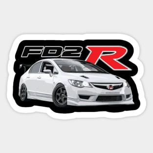 dohc TYPE R FD2 sedan JDM Championship White Tuned Sticker